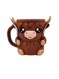 Highland cow pint ice-cream holder